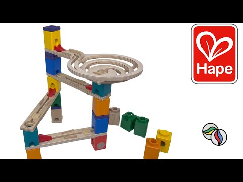 ASMR * Unboxing Hape Quadrilla Wooden Marble Run * Satisfying Video