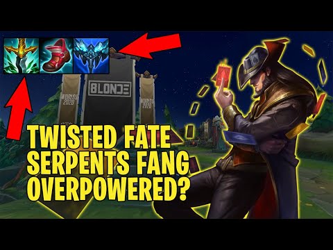 TWISTED FATE SERPENTS FANG OP? Crushing GM ELO! BEST SHIELD COUNTER IN THE GAME! CHALLENGER STRAT!