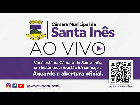 SESSÃO ORDINÁRIA | CÂMARA MUNICIPAL DE SANTA INÊS PB - 08 DE SETEMBRO DE  2026