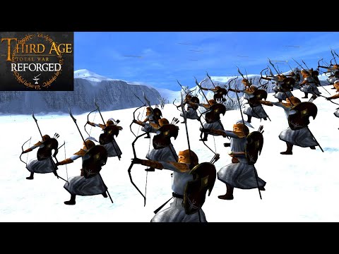 WINTER BATTLE OF ELVES AND DWARVES (Battle Replay) - Third Age: Total War (Reforged)