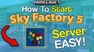 The EASIEST Way How To Make a Sky Factory 5 Modpack Server