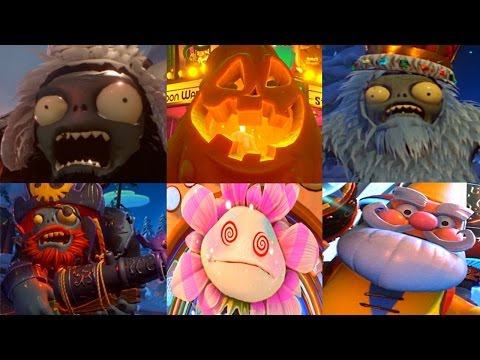 PVZ Garden Warfare 2: ALL BOSS HUNTS Final Bosses (STORY MODE/MYSTERY PORTAL)