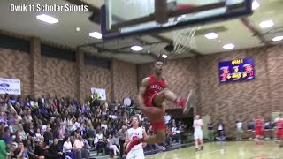 9th Grade Cassius Stanley BETWEEN THE LEGS  REVERSE DUNK IN GAME Aaron Gordon style!!!!!