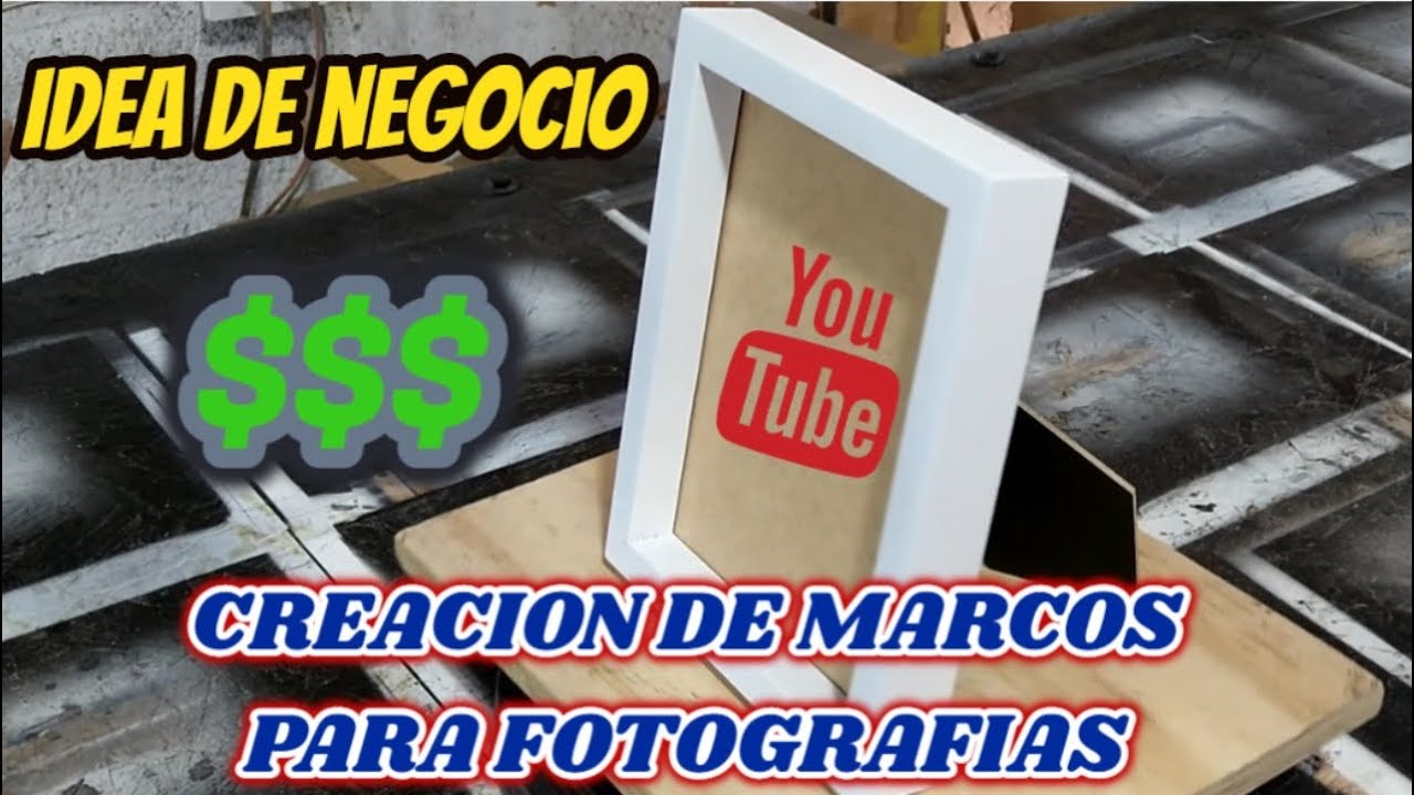 Como hacer marco para fotos, portaretrato / How to make a photo frame