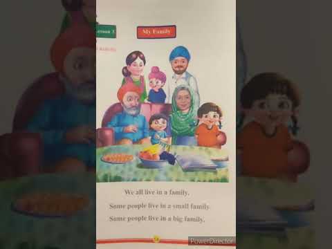 CLASS 1st|lesson 3|my family|learn with dilpreet kaur