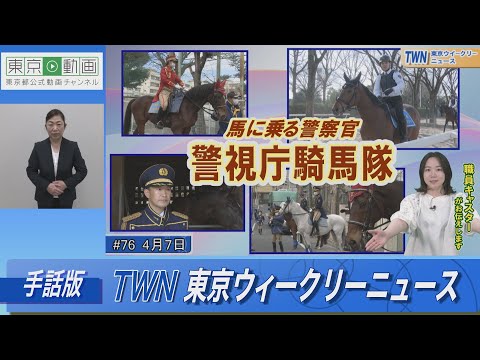 【手話版】馬に乗る警察官 警視庁騎馬隊（令和5年4月7日 東京ウィークリーニュース No.76）