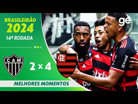 Gols e lances de Atlético Mineiro x Flamengo