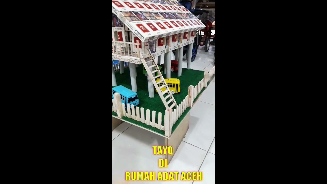 REVIEW MINIATUR RUMAH ADAT ACEH .#shorts