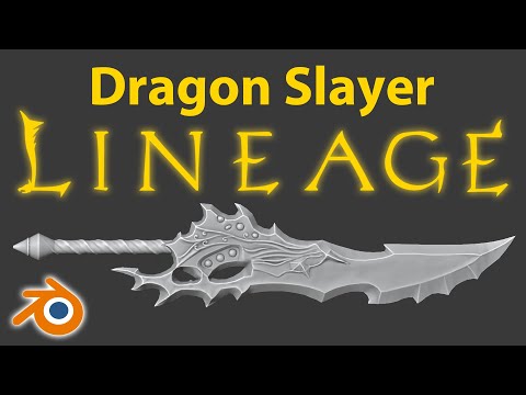 Dragon Slayer from Lineage 2 • 3D Modeling in Blender 3.3 • @FunLab3D