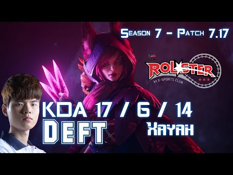 KT Deft XAYAH vs KOG'MAW ADC - Patch 7.17 KR Ranked