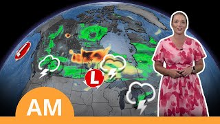 Canada's National Forecast: Thunderstorm Risk for Ontario, Prairies and Newfound
