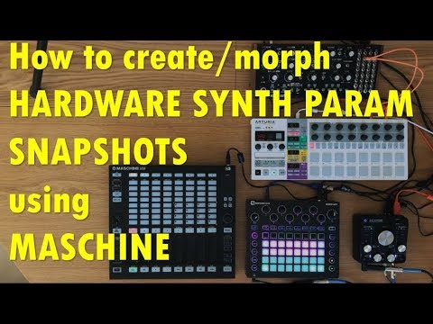 How to create and morph hardware synth parameters using Maschine Jam, Studio, MK3, MK2 and MK1