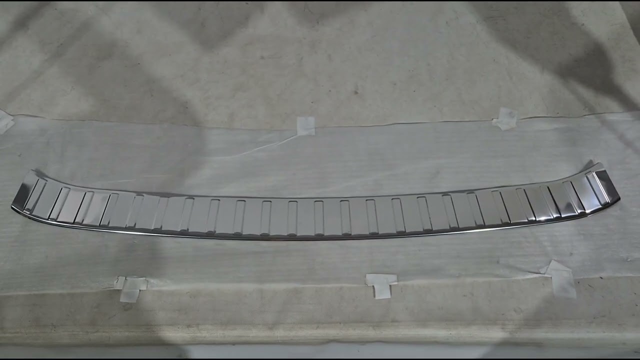 Накладка на задний бампер Carmos Нержавеющая Сталь Глянец Video 1