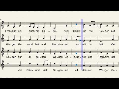 Viel Glück und viel Segen mehrstimmig