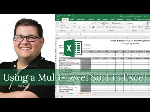 Excel 2016 Exam 77-727 - Using a Multi-Level Sort