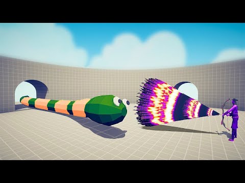 GIANT TITANOBOA vs EVERY DUO GODS - Totally Accurate Battle Simulator TABS