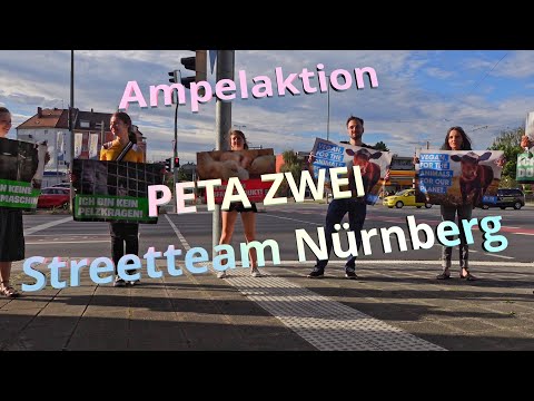 AMPEL-AKTION - PETA ZWEI Streetteam Nürnberg