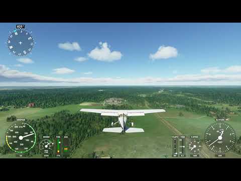 Microsoft Flight Simulator test video | Uppsala-Lindbacken