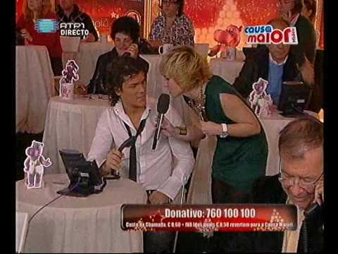 Mickael Carreira no Call Center da Gala Causa Maior 13-12-2008
