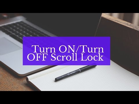 how to turn off scroll lock on logitech wireless keyboard