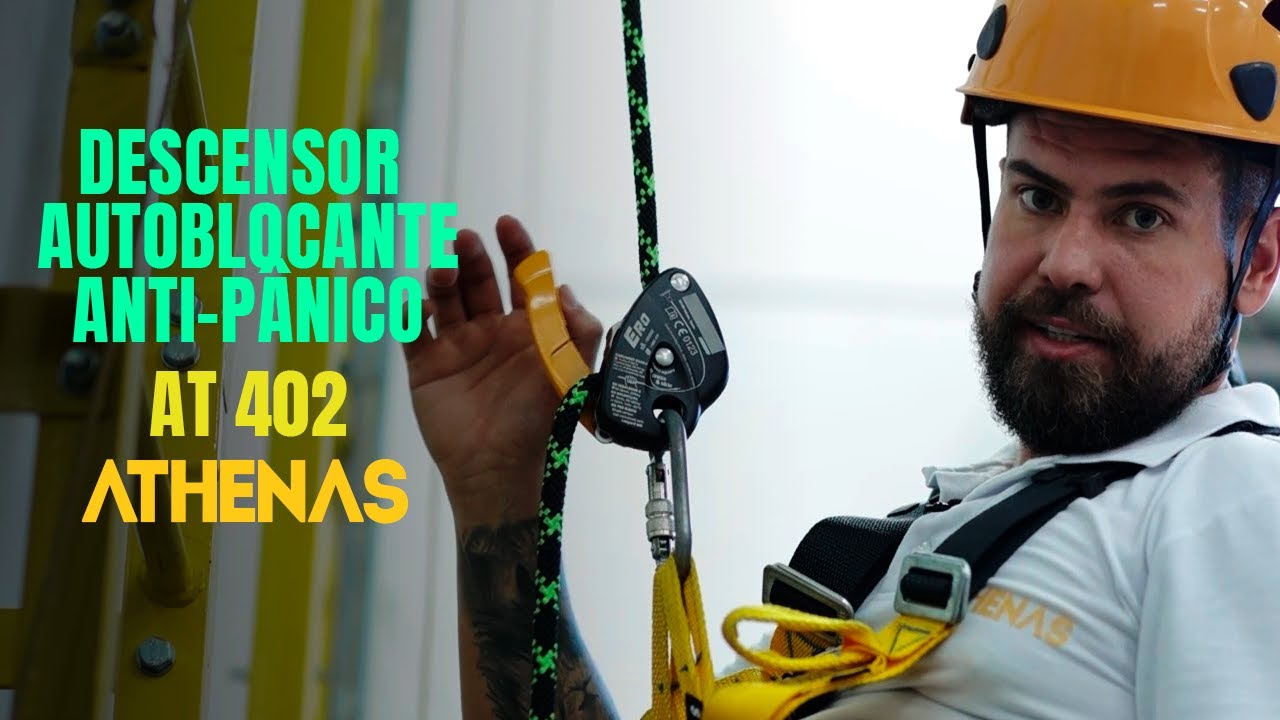 Descensor autoblocante ANTIPÂNICO - AT402 - Athenas
