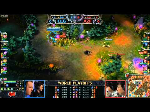 LoL Worlds: Semi Finals - CLG EU vs AF Game 1