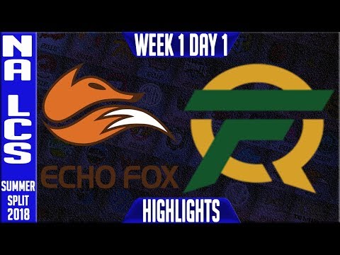 FOX vs FLY Highlights | NA LCS Summer 2018 Week 1 Day 1 |  Echo FOX vs FlyQuest