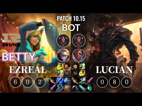 RNG Betty Ezreal vs Lucian Bot - KR Patch 10.15
