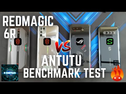 Red Magic 6R vs Black Shark 4 Pro vs Red Magic 6 Pro vs ASUS ROG 5 ANTUTU BENCHMARK TEST V9