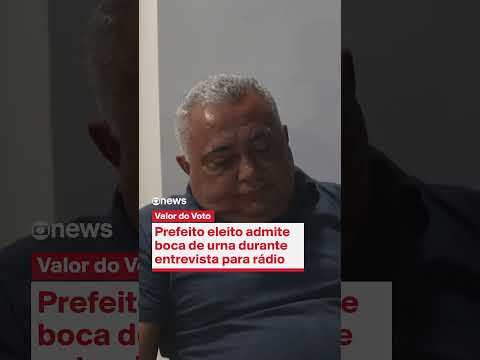 Prefeito eleito admite boca de urna durante entrevista para rádio