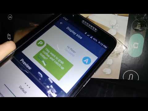 Change Font size, display size on Alcatel idealXCITE midel 5044R at&t wireless