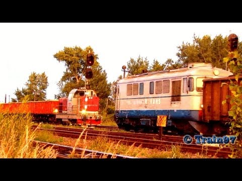 ST43 - 060-DA Shunting With Heavy Coal Train on Sunset (12 06 2013)