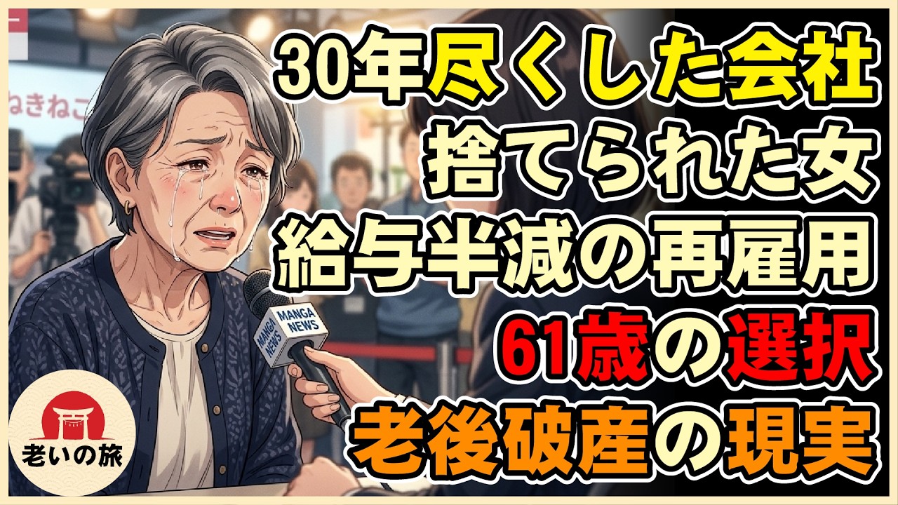 【漫画】61歳女性、月収31万から18万に激減　30年ベテランの経験が「属人性リスク」と呼ばれた再雇用の現実【シニアライフ】【60代以上の方へ】