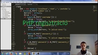 PHP Regisztráció, Bejelentkezés #1 [Tutorial]