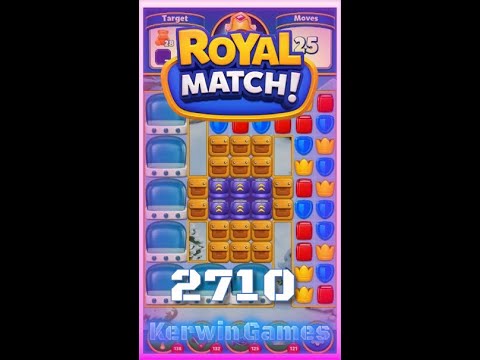 Royal Match Level 2710 - No Boosters Gameplay