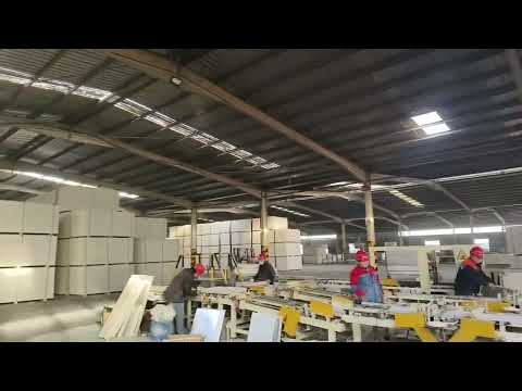 pvc laminated gypsum ceiling tiles production line