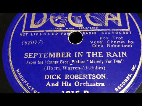 September In The Rain -Dick Robertson And His Orchestra 1937
