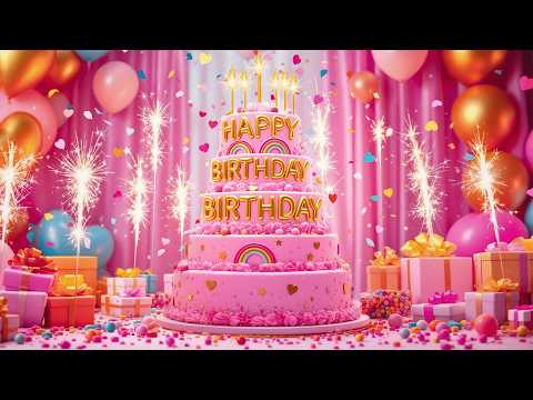 Cutest Happy Birthday Song Ever 💗Pink Cake 🎂
