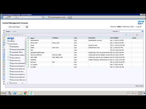 SAP BO Administration Introduction