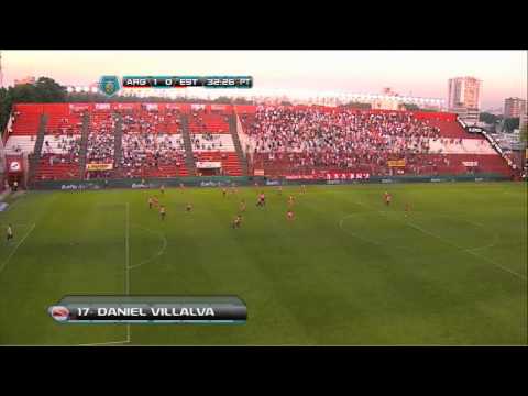Gol Villalva.  Argentinos 1 -Estudiantes 0. Torneo Inicial 2013. Fecha 12. Fútbol Para Todos.