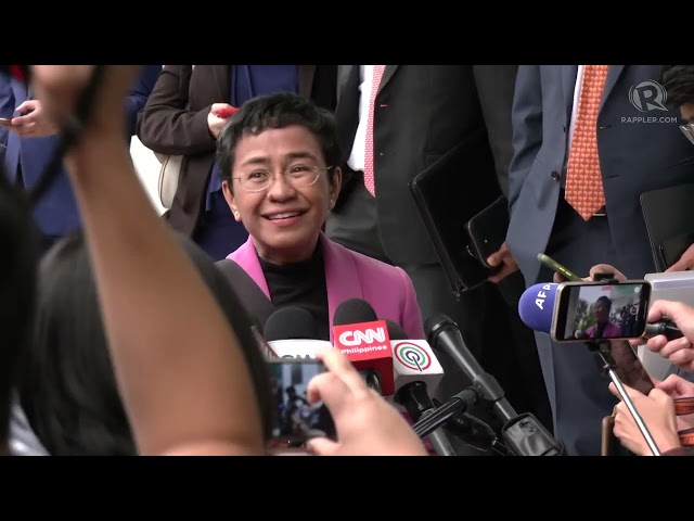 [WATCH] Maria Ressa on tax evasion acquittal: Facts, truth, justice win