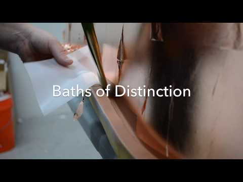 Copper Leafing a Clawfoot Tub - Time Lapse