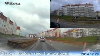 preview picture of video 'OLSZTYN INWESTYCJE - budowa sieci tramwajowej - nowości z budowy 2014 12 20'