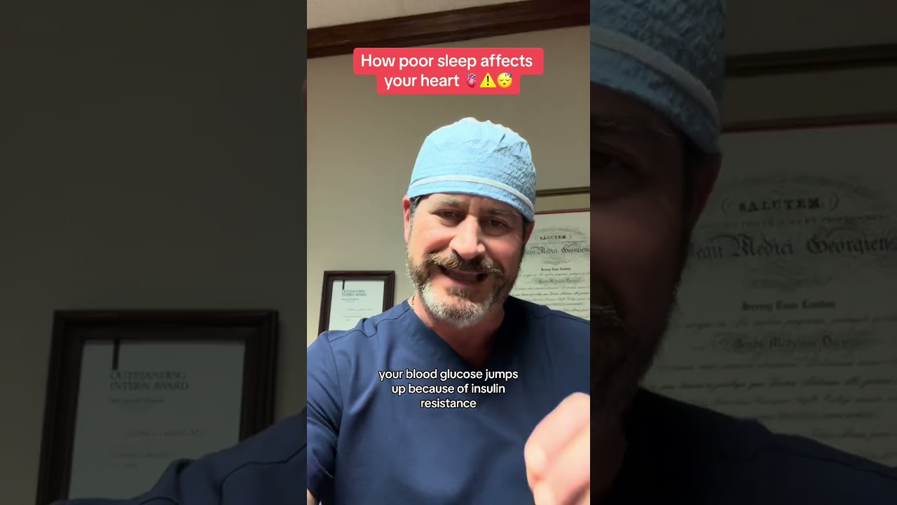 How poor sleep affects your heart #heartdoctor #doctor #healthylife #surgeon #heartattack #fypシ