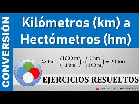 Conversión de Kilómetros a Hectómetros - (km a hm)