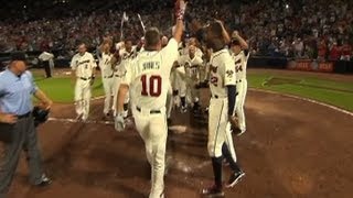Braves show highlights from Chipper's career