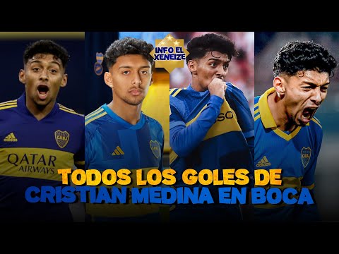 TODOS los GOLES de MEDINA en BOCA