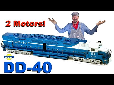 Athearn's EMD DD-40 Demonstrator. Wrong Wheels Made It a Poor Puller!!