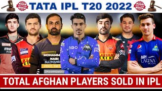 IPL 2022 - Complete Afghan Players Sold in IPL t20 League 2022