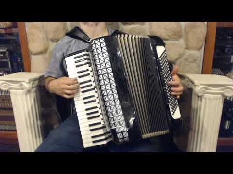 4344 - Black Hohner Atlantic IVN Deluxe Piano Accordion LMMH 41 120 $1499